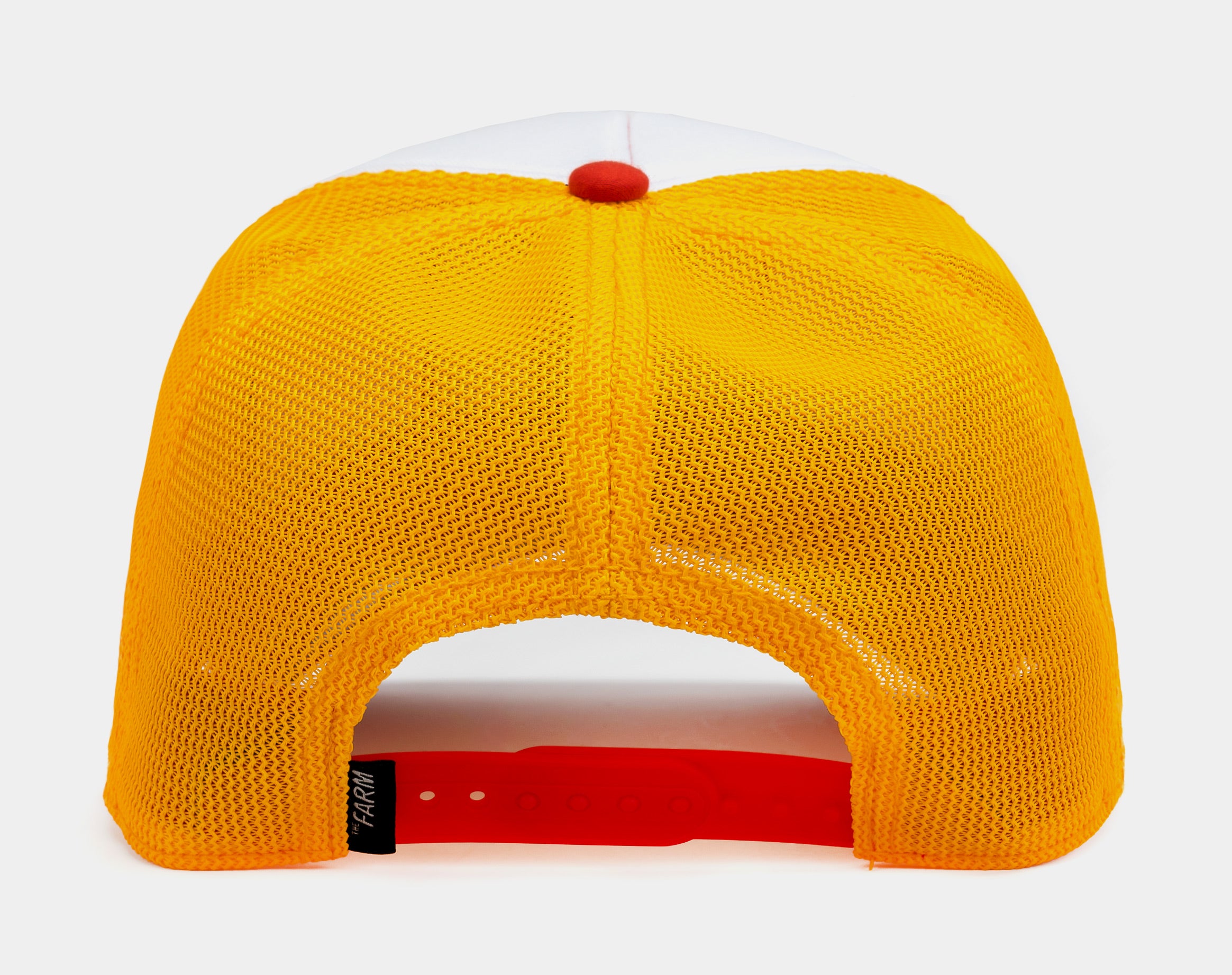 #4 French Fried Trucker Mens Hat (Yellow/Red)