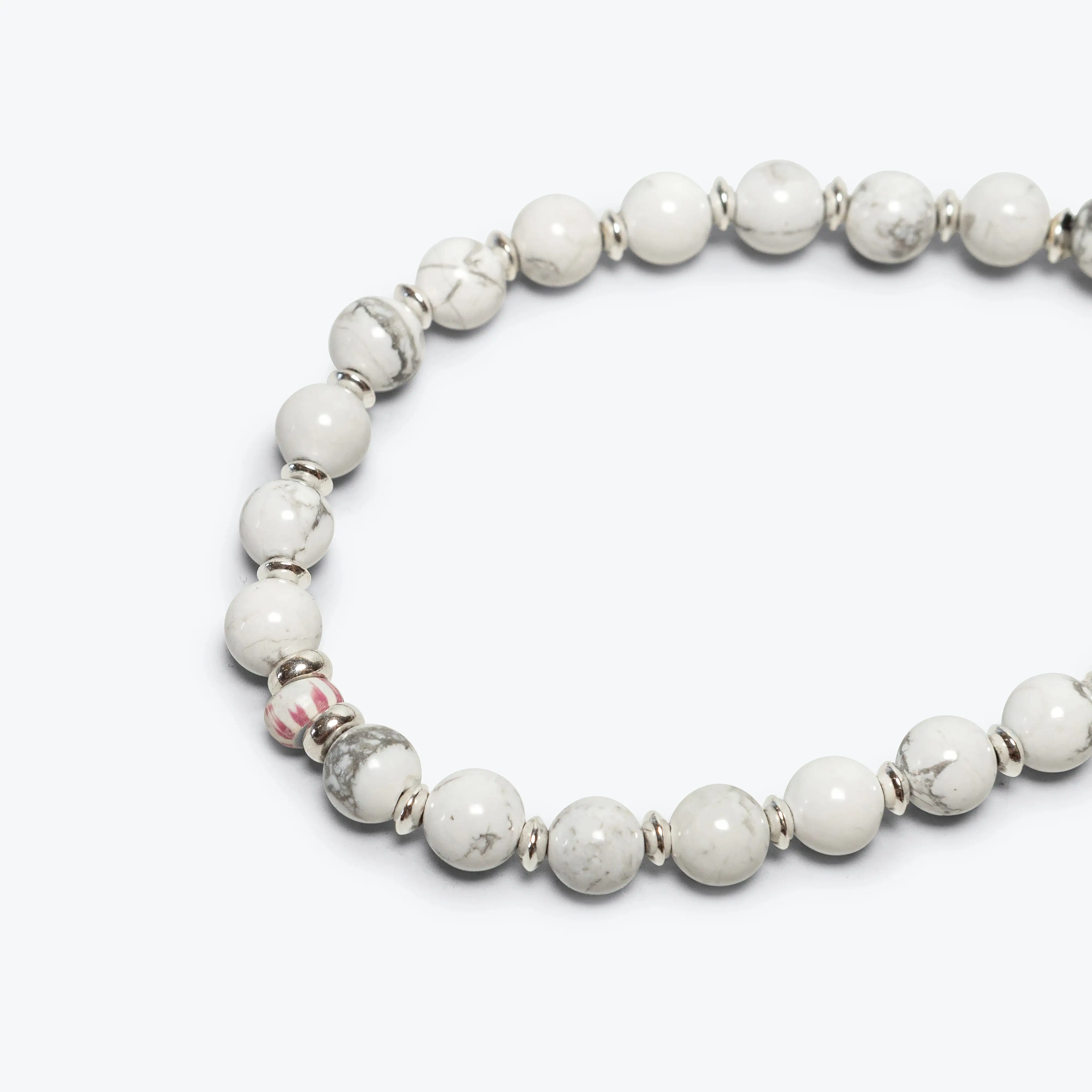 6mm Stone Bracelet - Howlite