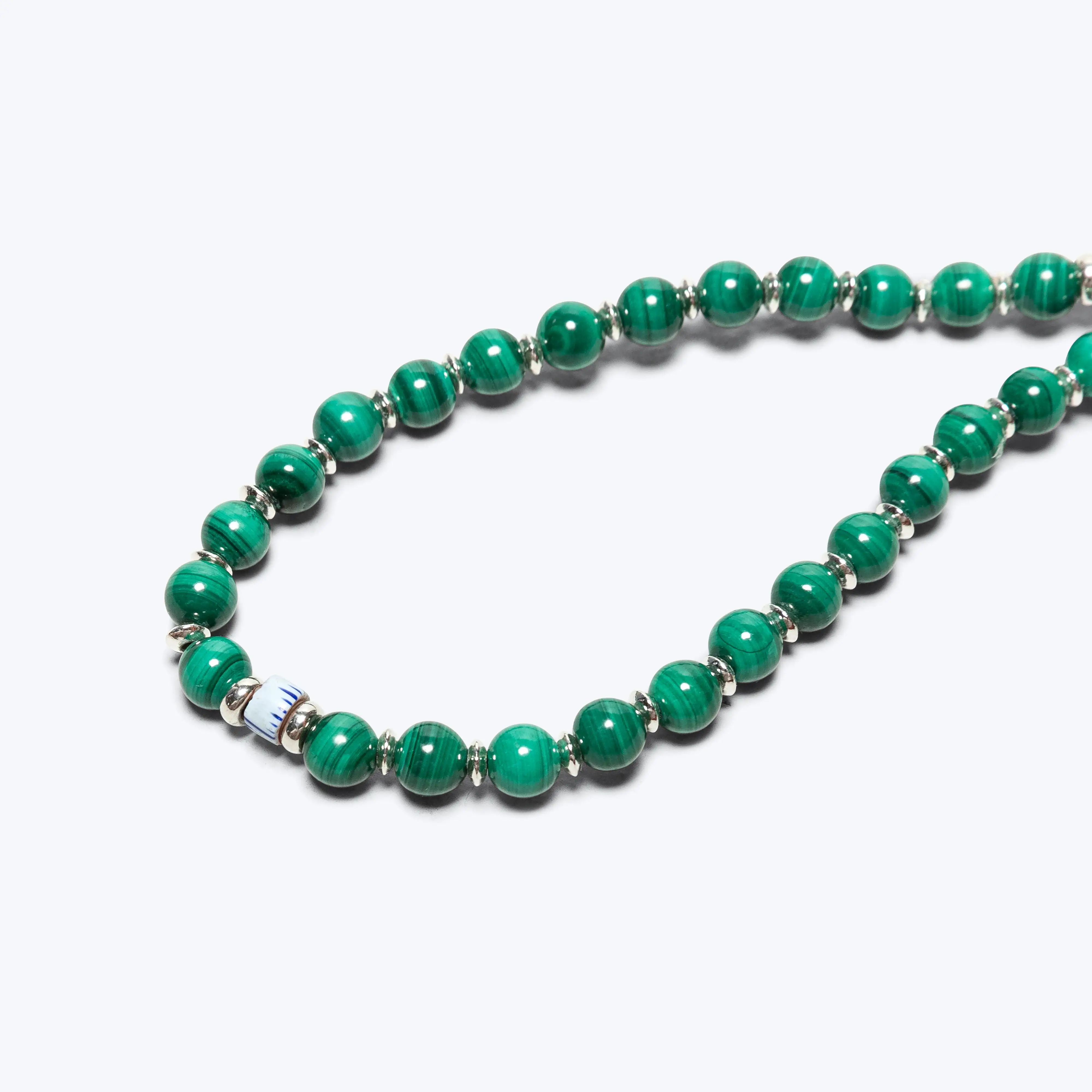 6mm Stone Bracelet - Malachite