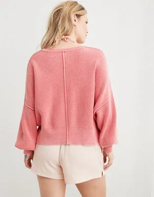 Aerie Beyond Cropped Sweater-