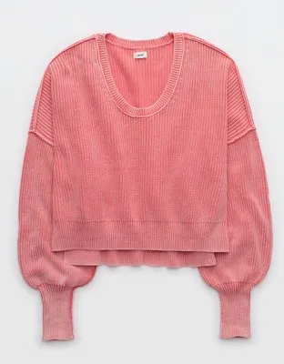 Aerie Beyond Cropped Sweater-