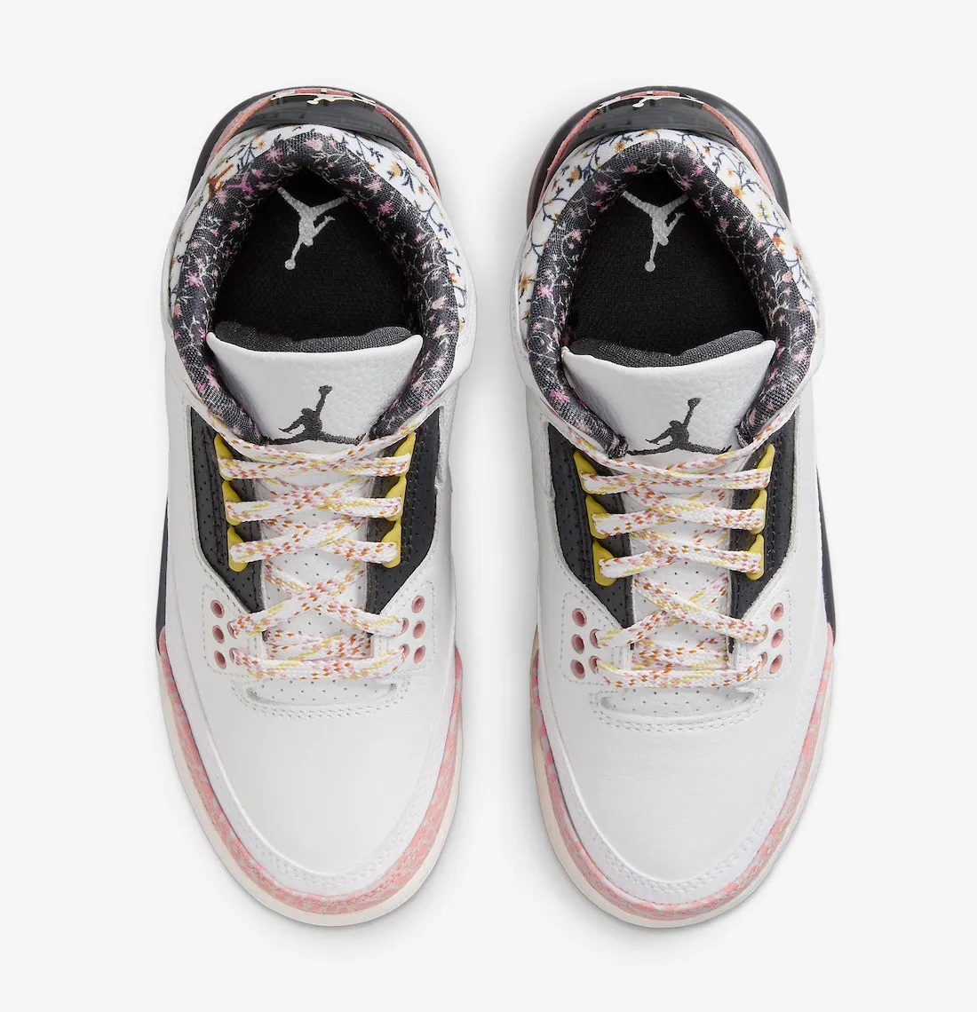 Air Jordan 3 Retro Vintage Floral White Anthracite Red Stardust Sail Saturn Gold 441140-100