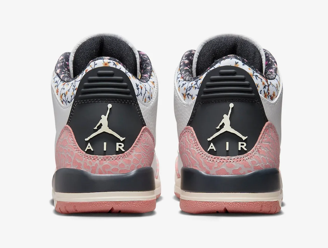 Air Jordan 3 Retro Vintage Floral White Anthracite Red Stardust Sail Saturn Gold 441140-100