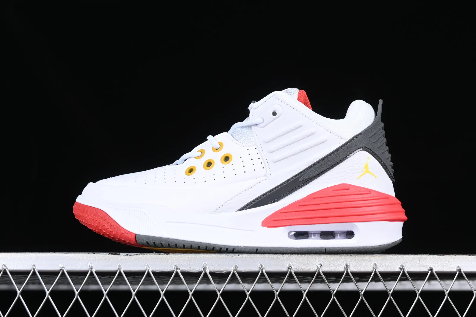 Air Jordan Max Aura 5 White Black Red Gold DZ4353-011