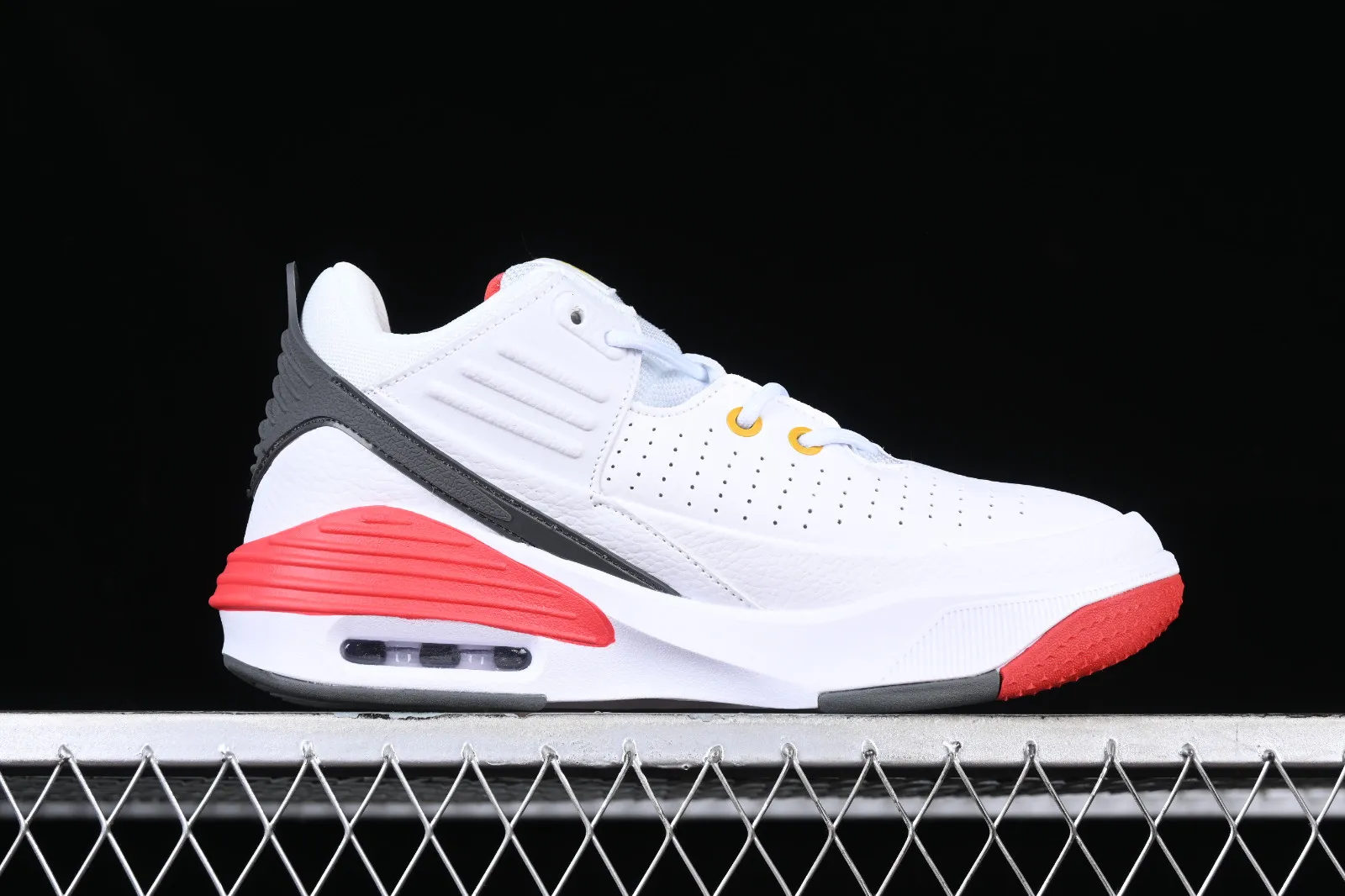 Air Jordan Max Aura 5 White Black Red Gold DZ4353-011