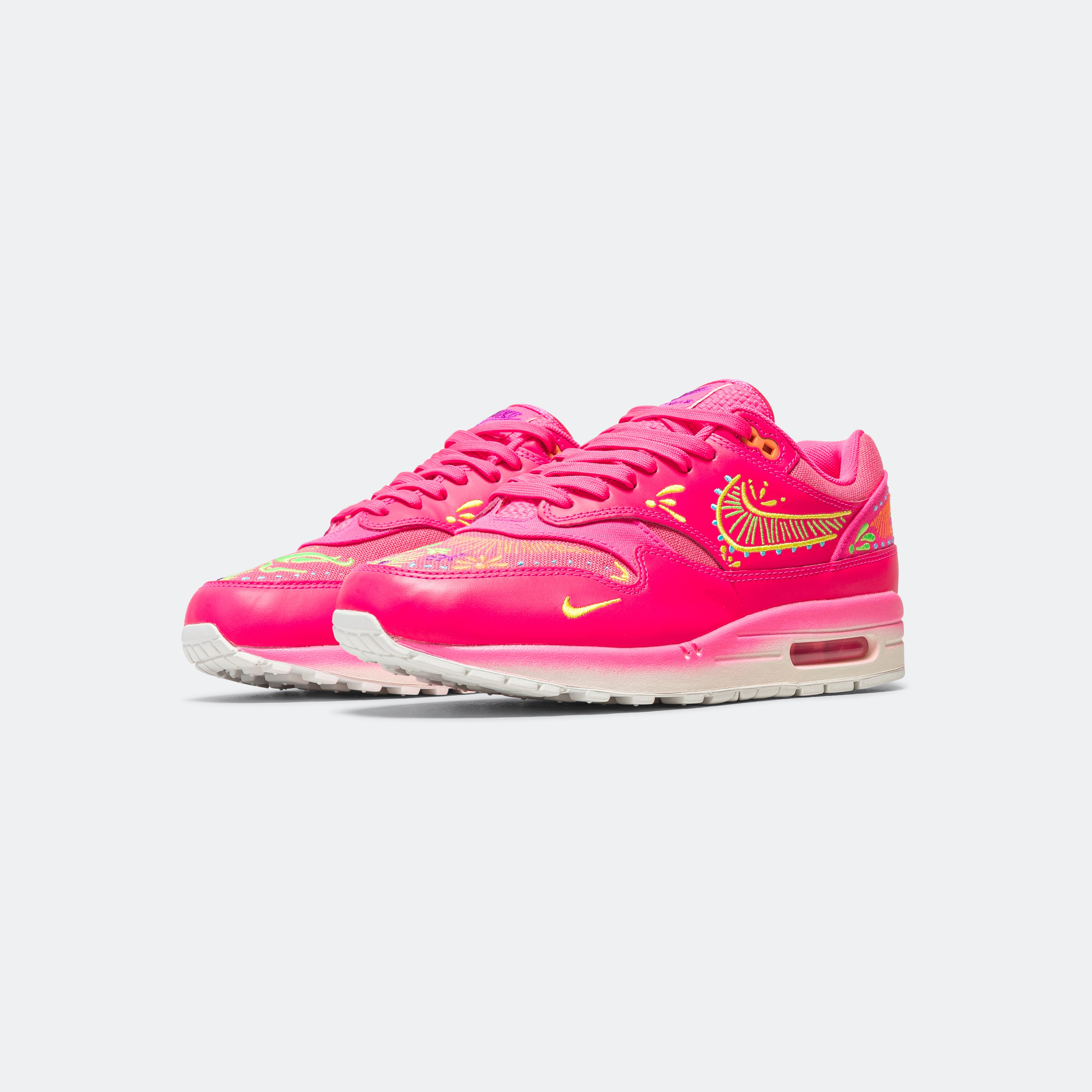 Air Max 1 PRM - Hyper Pink/Sail-Opti Yellow-Green Strike