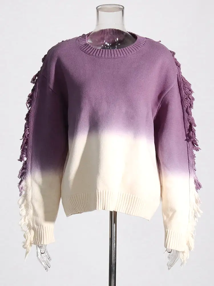 ASHORE BOUTIQUE Ombre Casual Sweaters For Women