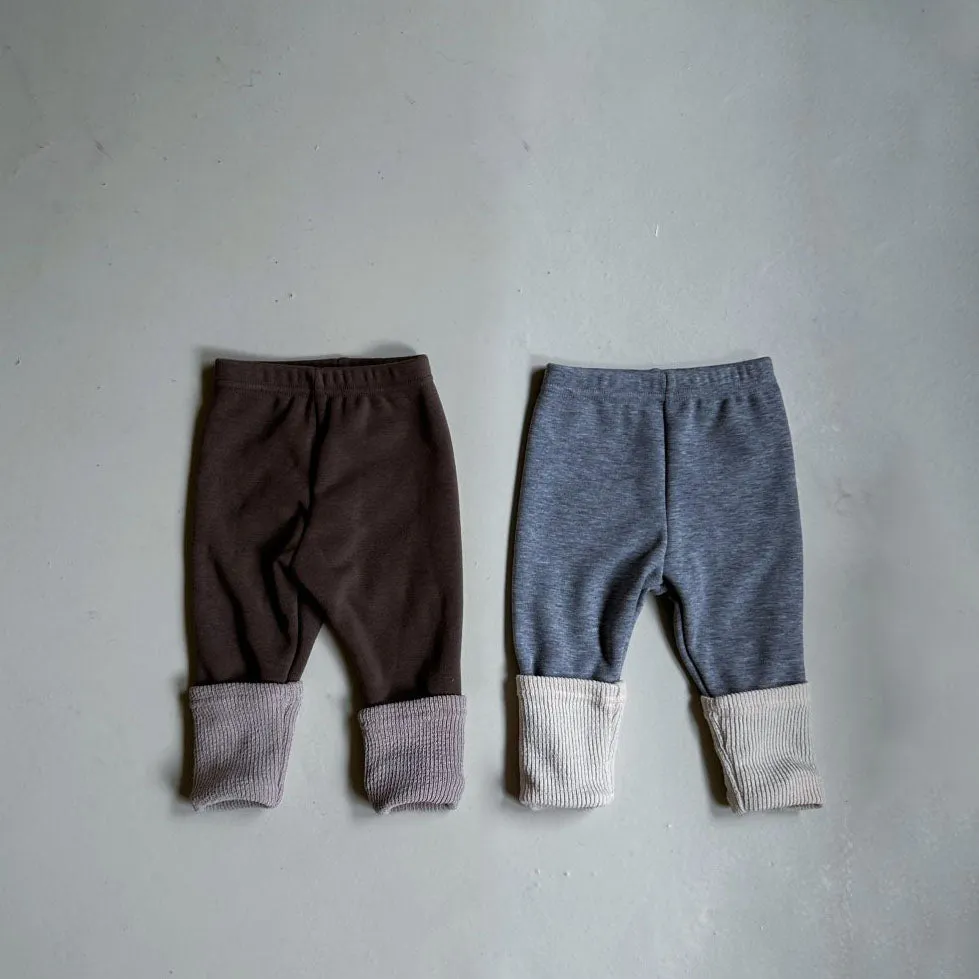 Baby Warm Sock Leggings (0-24m) - 2 Colors