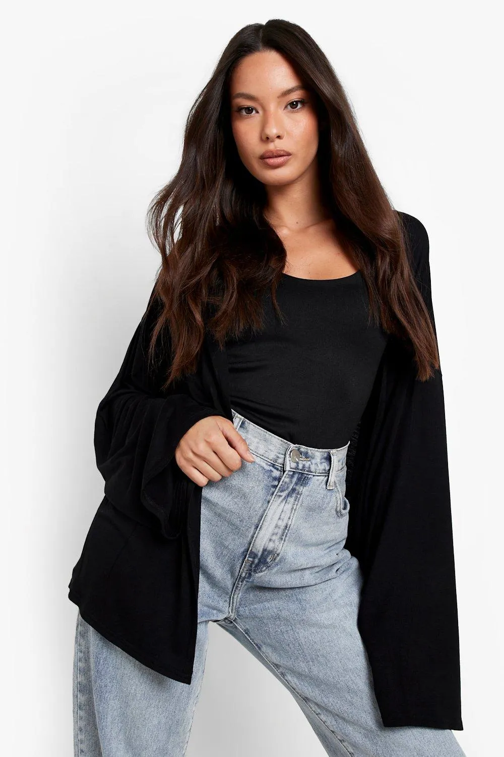 Belted Jersey Kimono