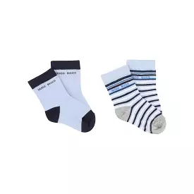 Bicolored And Striped Socks