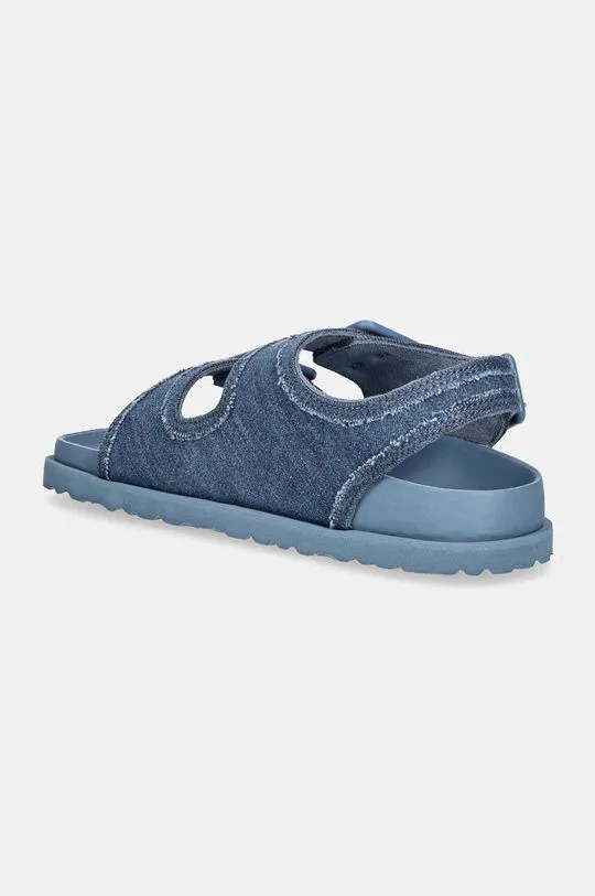 Birkenstock 1774 sandals Milano Stone Washed Denim women's blue color 1028720