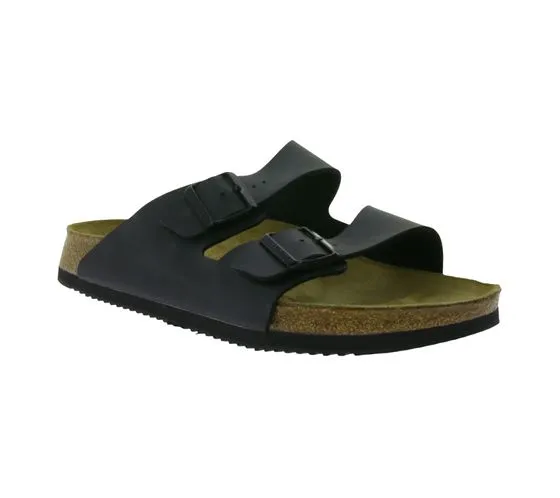 BIRKENSTOCK Arizona Prof Herren Pantoletten Made in Germany normale Weite 1018222 Schwarz