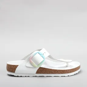 BIRKENSTOCK GIZEH BIG BUCKLE 1021055 OMBRE WHITE SMOOTH LEATHER