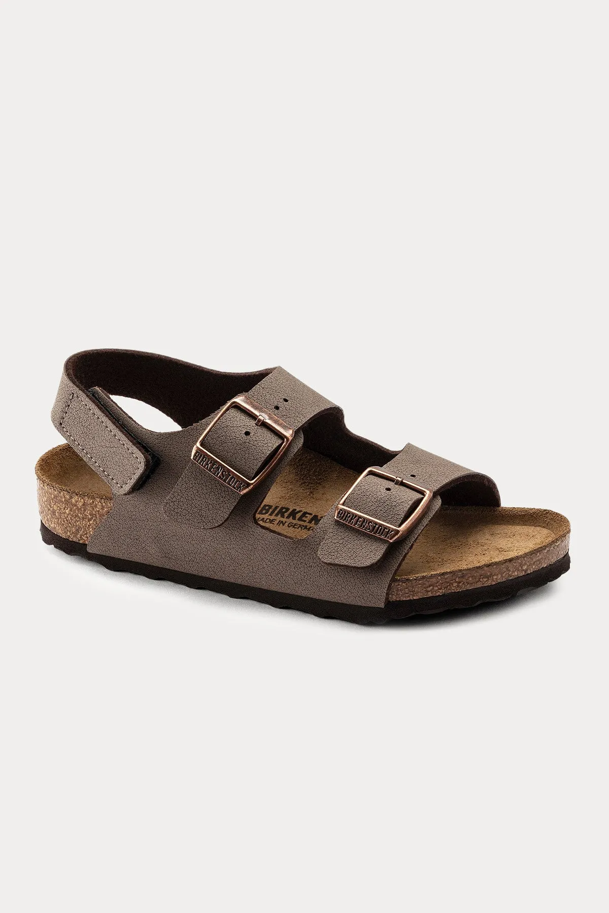 Birkenstock Kids Unisex ocuk Milano Doal Nubuk Deri ift Tokal Sandalet