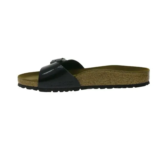 BIRKENSTOCK Madrid Pantoletten Made in Germany Sandale schmale Breite 0040303 Schwarz