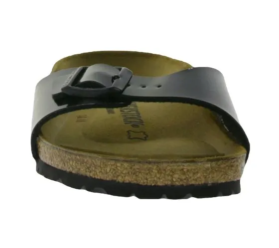 BIRKENSTOCK Madrid Pantoletten Made in Germany Sandale schmale Breite 0040303 Schwarz