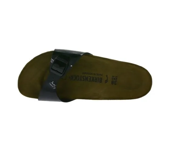 BIRKENSTOCK Madrid Pantoletten Made in Germany Sandale schmale Breite 0040303 Schwarz