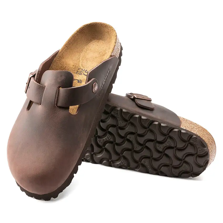 Birkenstock Men's Boston Oiled Leather (Habana - Wide Fit)