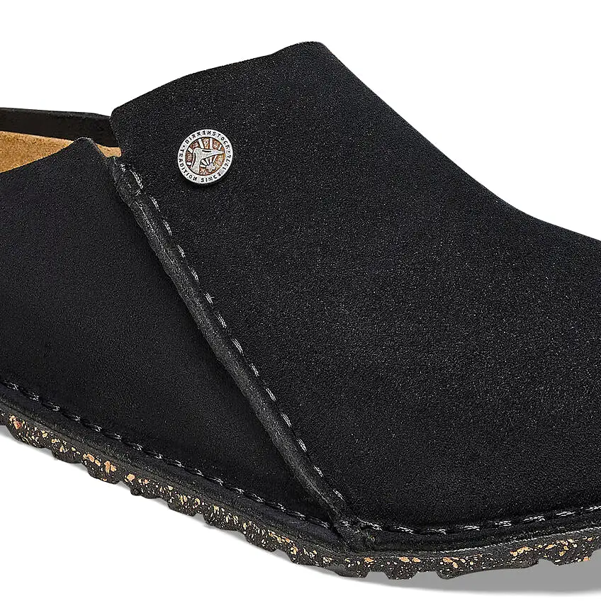 BIRKENSTOCK Men's Zermatt Premium Suede Leather (Black Wide Fit)