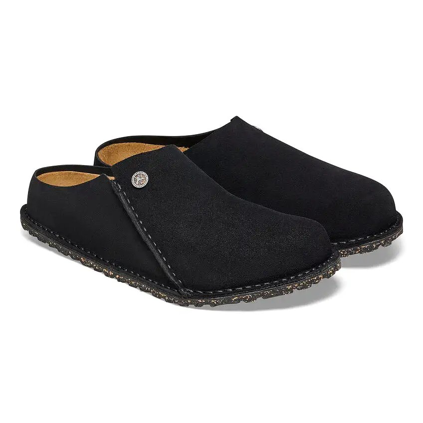 BIRKENSTOCK Men's Zermatt Premium Suede Leather (Black Wide Fit)