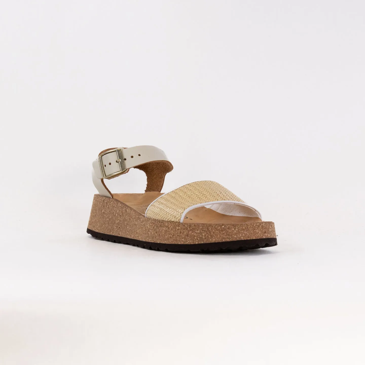 Birkenstock-Papillo Glenda (Women's) - Natural White Raffia Leather