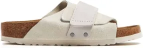 Birkenstock touch-strap open-toe suede sandals White