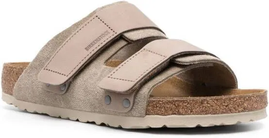 Birkenstock Uji touch-strap suede sandals Neutrals