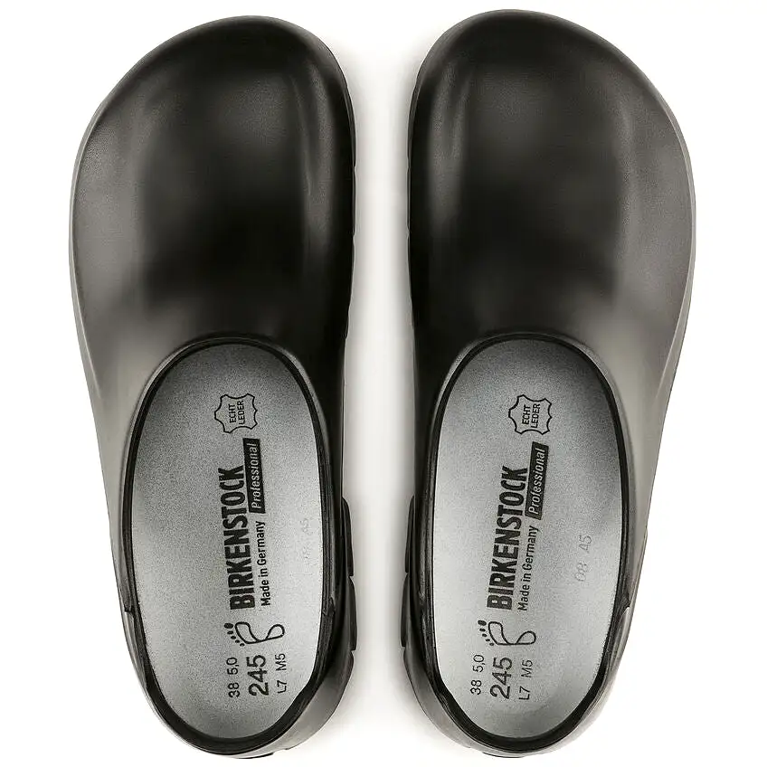 BIRKENSTOCK UNISEX A 640 Polyurethane Clogs (Black)