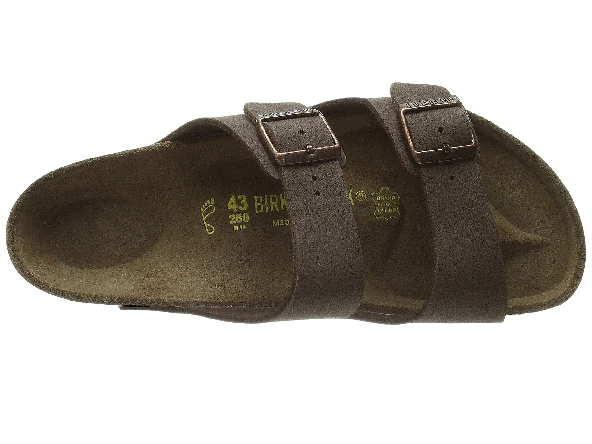 BIRKENSTOCK Unisex Arizona Birkibuc (Mocha - Wide Fit)