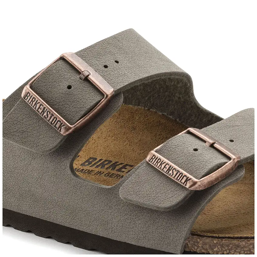 Birkenstock UNISEX Arizona Birkibuc (Stone - Narrrow Fit)