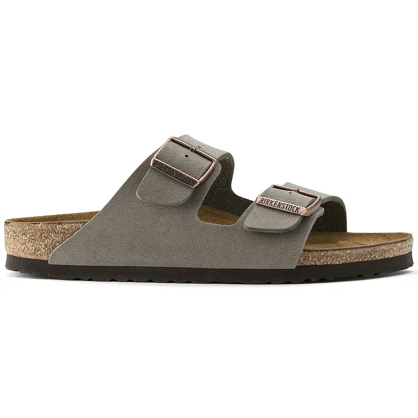 Birkenstock UNISEX Arizona Birkibuc (Stone - Narrrow Fit)