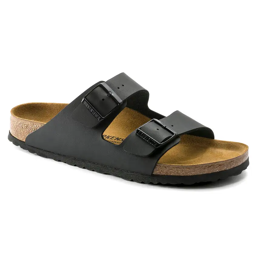 Birkenstock UNISEX Arizona Birko-Flor (Black - Wide Fit)