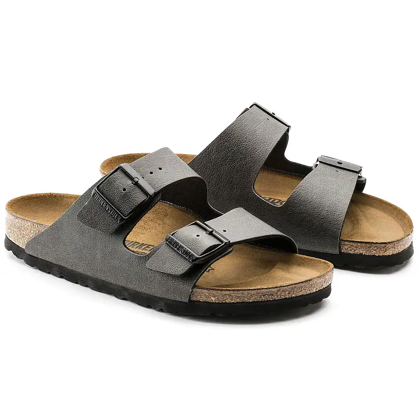 BIRKENSTOCK UNISEX Arizona Birko-Flor (Pull Up Anthracite)