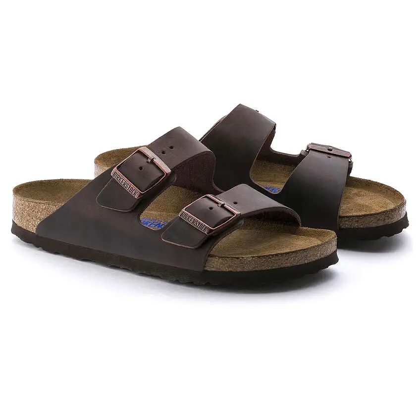 Birkenstock UNISEX Arizona Soft Footbed Oiled Leather (Habana - Wide Fit)