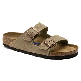 Birkenstock UNISEX Arizona Soft Footbed Suede Leather (Taupe - Narrow Fit)