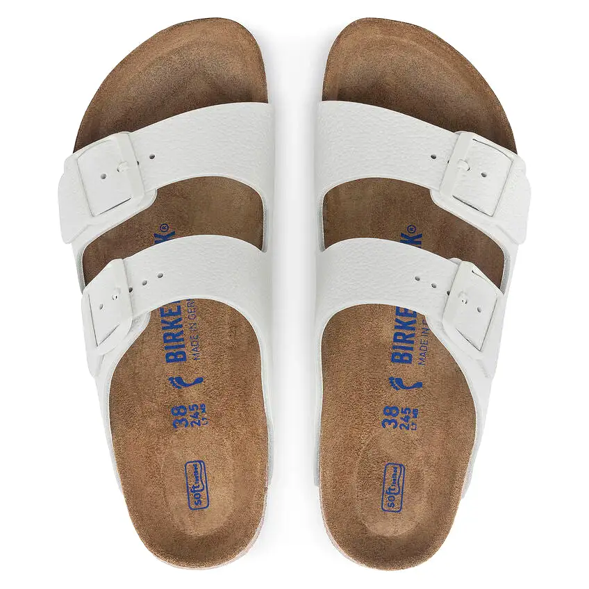 Birkenstock UNISEX Arizona Soft Footbed (White - Regular fit)