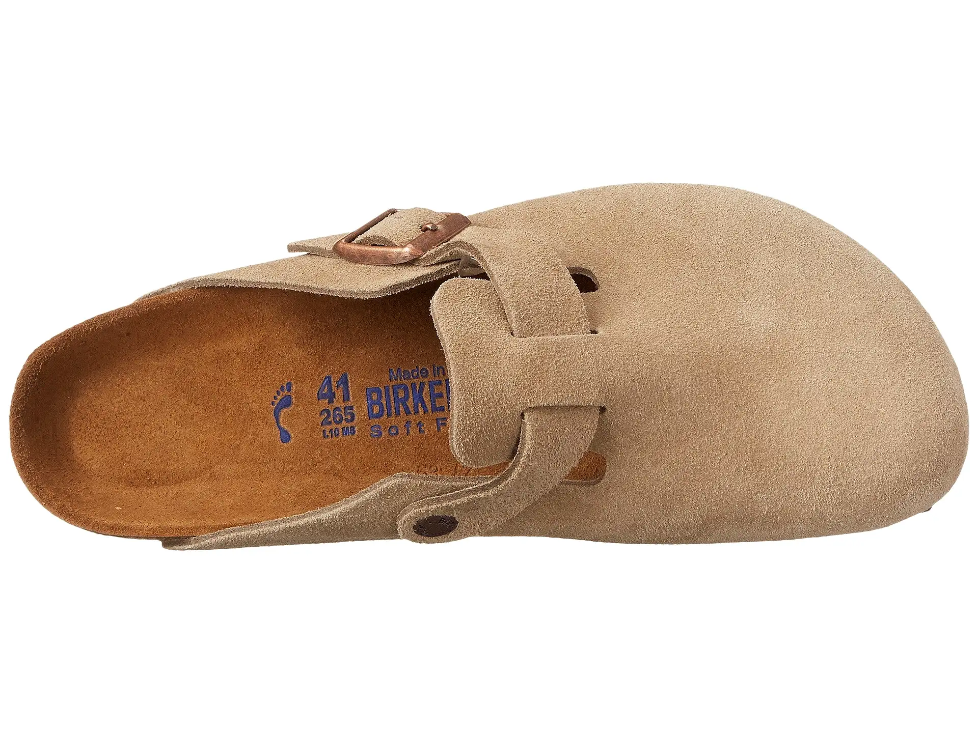 BIRKENSTOCK UNISEX Boston Soft Footbed (Taupe - Narrow Fit)