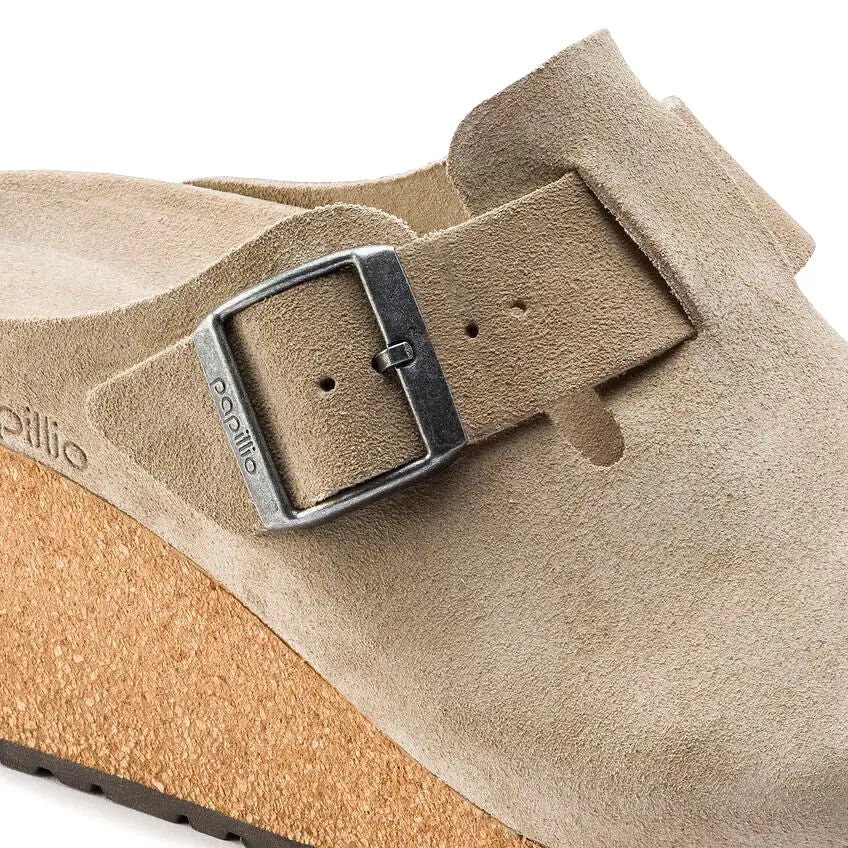 Birkenstock Women's Fanny Suede Leather (Taupe - Narrow Fit)