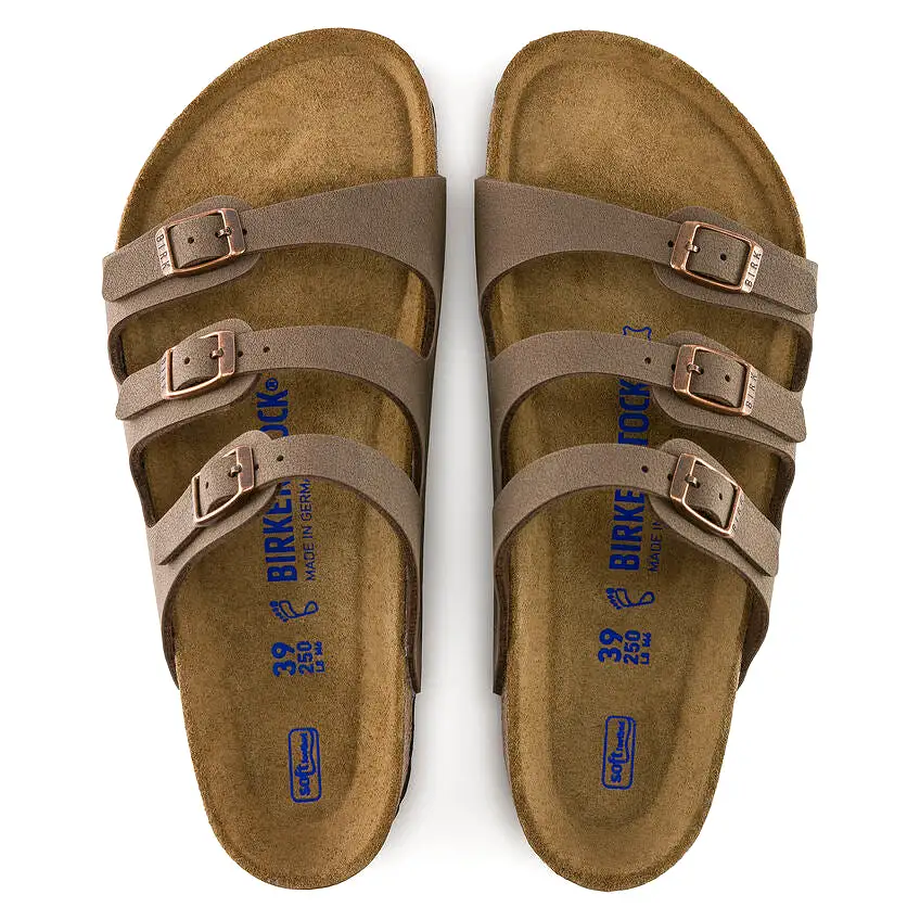 Birkenstock Women's Florida Soft Footbed Birkibuc (Mocha)