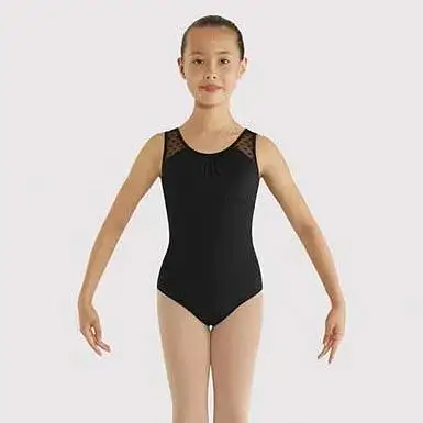 Bloch Black Heart Mesh Tank Leotard