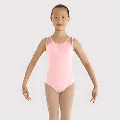 Bloch Pink Heart Mesh Tank Leotard