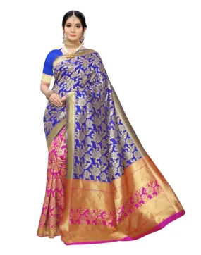 Blue Silk Saree