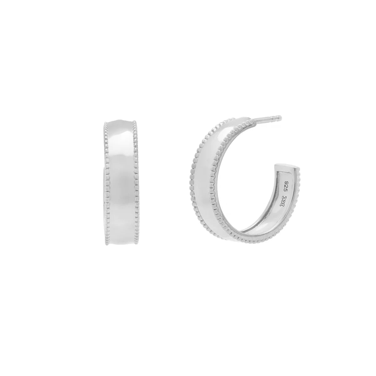 Cigar Hoops - Silver