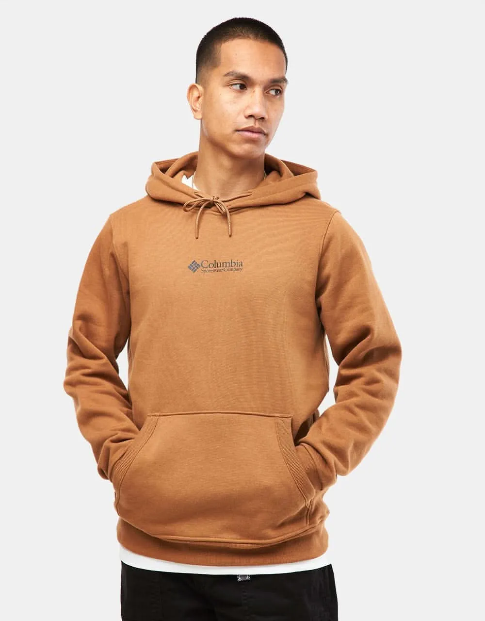 Columbia Meridian Creek Pullover Hoodie - Camel Brown/CSC Center Chest