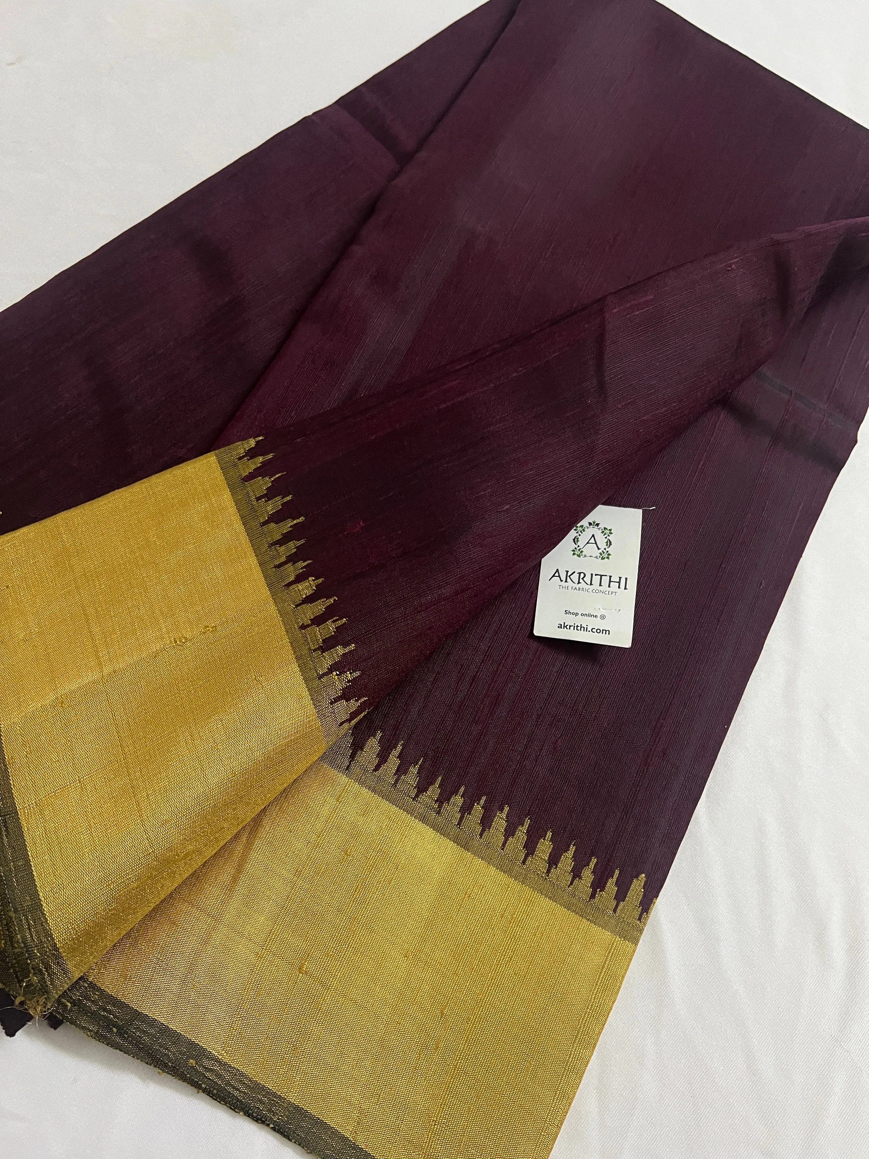 Dupion silk saree