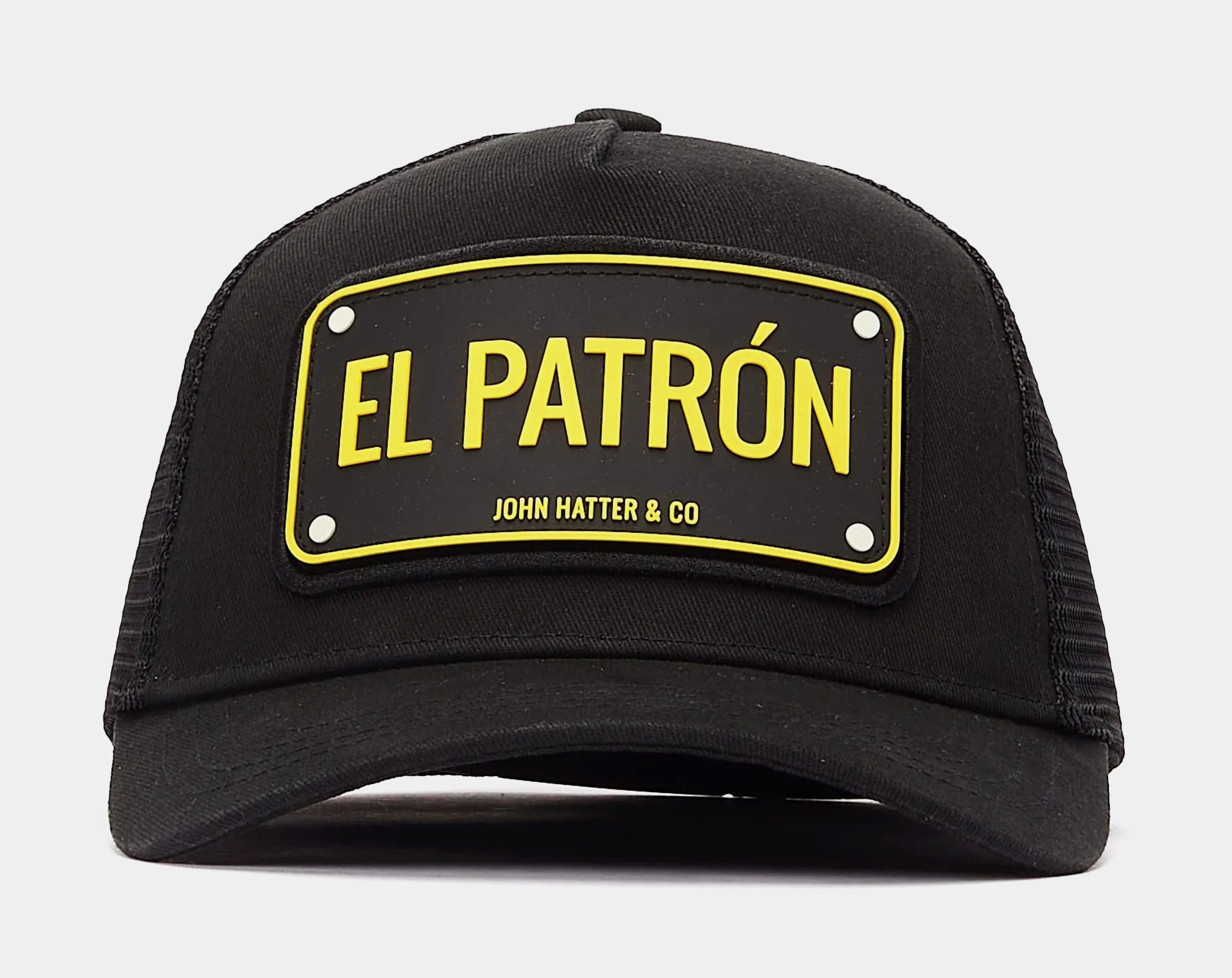 El Patron Trucker Mens Hat (Black/Yellow)