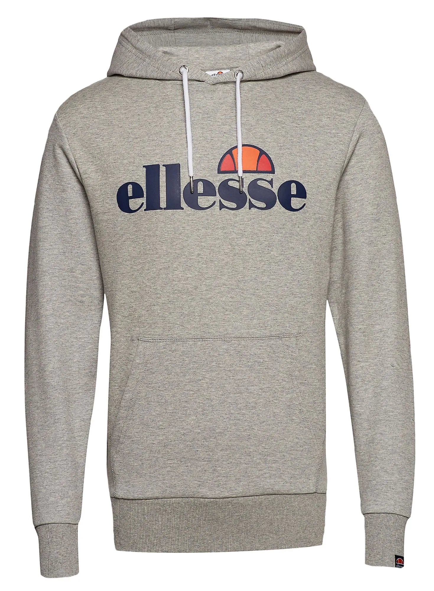 Ellesse Brisbane Logo Overhead Hoodie Grey Marl