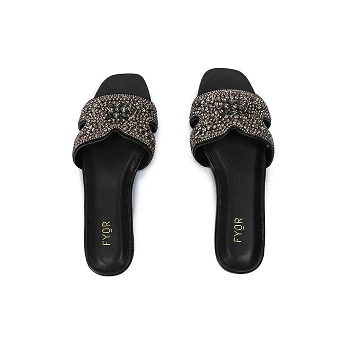 Embellished Diamante Slides MY 306