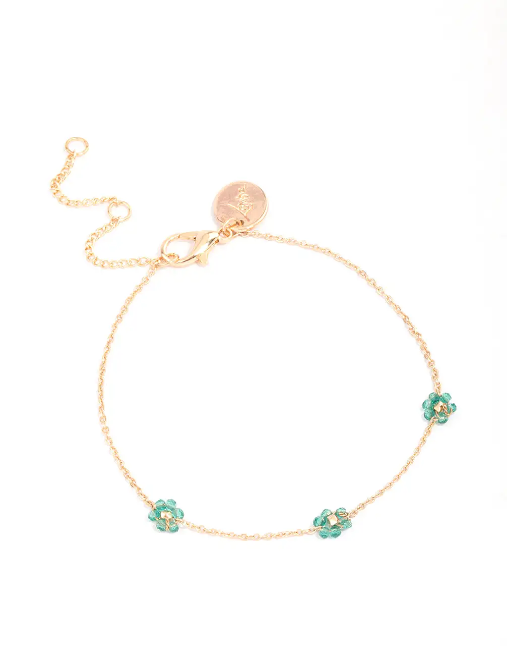 Gold Multi Dainty Flower Bracelet