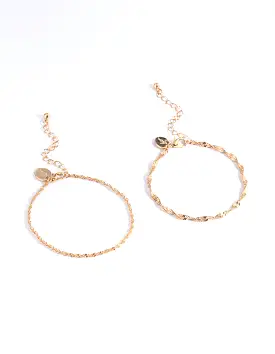 Gold Rope Bracelet Pack